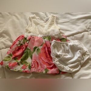 🧸6/$25🧸Floral Dress with diaper cover